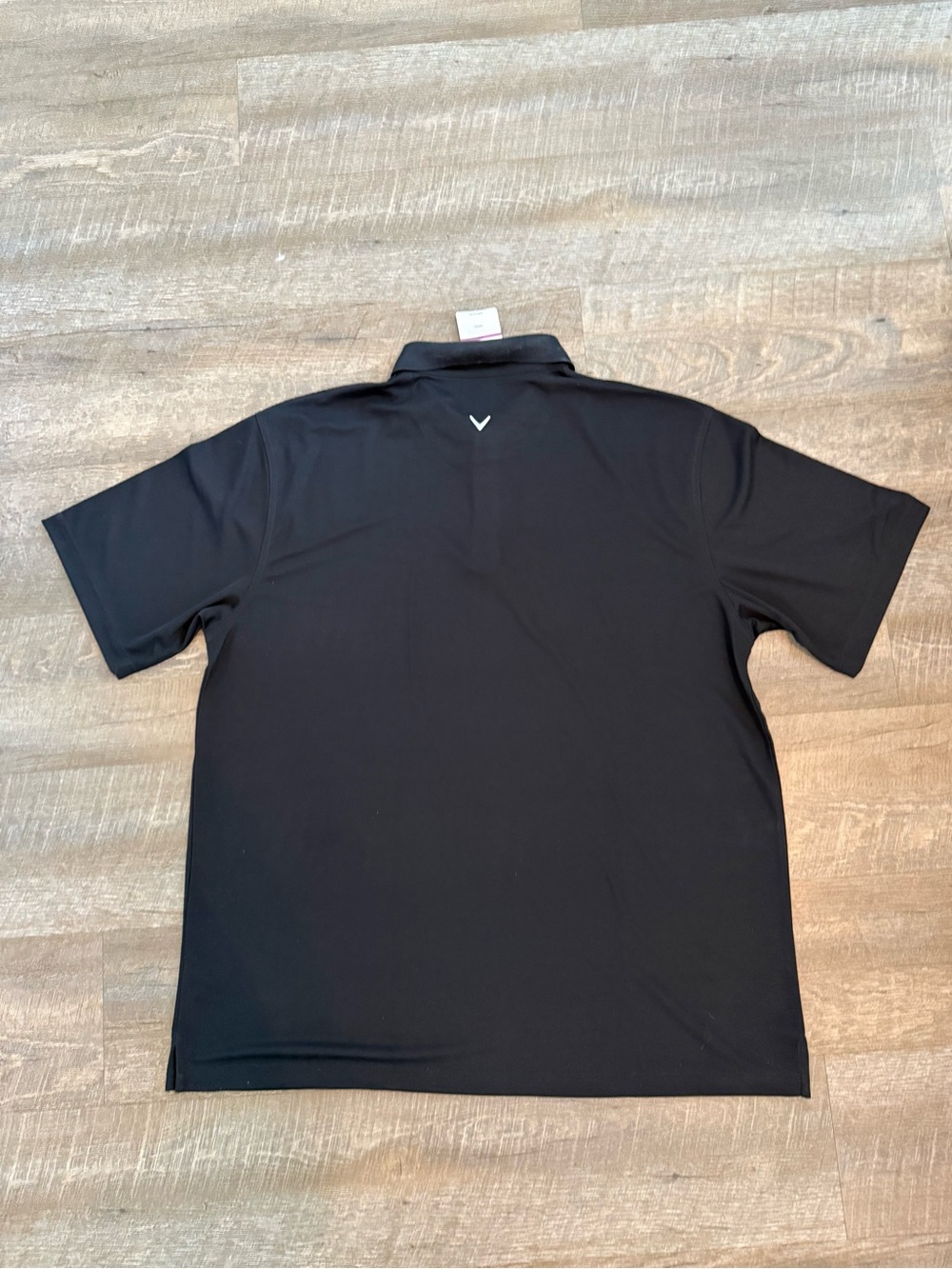 NWT Callaway Golf Polo XXL Black Pink White Stripe Moisture Wicking - Picture 2 of 5